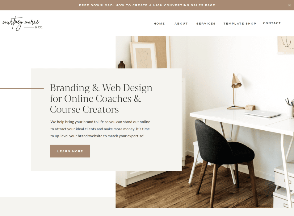 Web Designer for Online Course Creators - Courtney Marie & Co. 